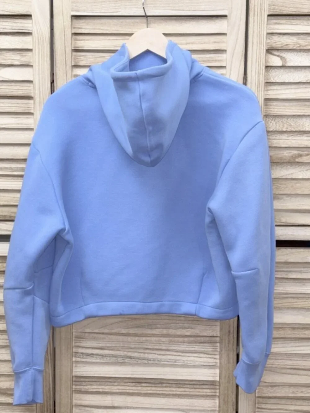 Nike Tech Pack Periwinkle Blue Cropped Boxy Pullover Hoodie Sportswear XS